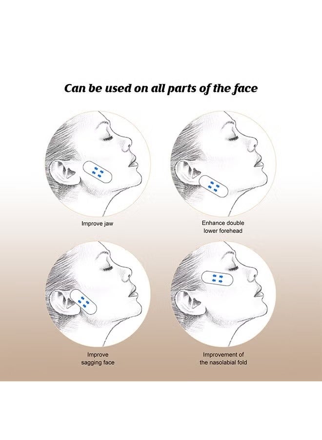 Jaysuing 120 Pcs Face Lifting Patch, Invisible Stretchable Facial Tape, for Double Chin Eyes Skin Facial Wrinkles Double Chin - Image 5