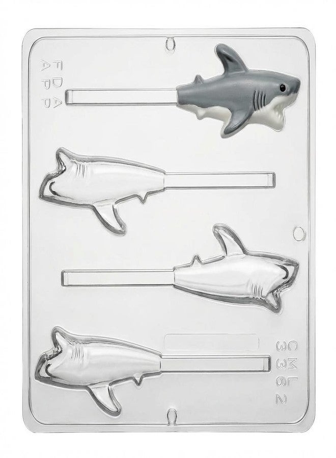 Lollipops Shark Lollipop Chocolate Candy Mold 3362 - Image 1