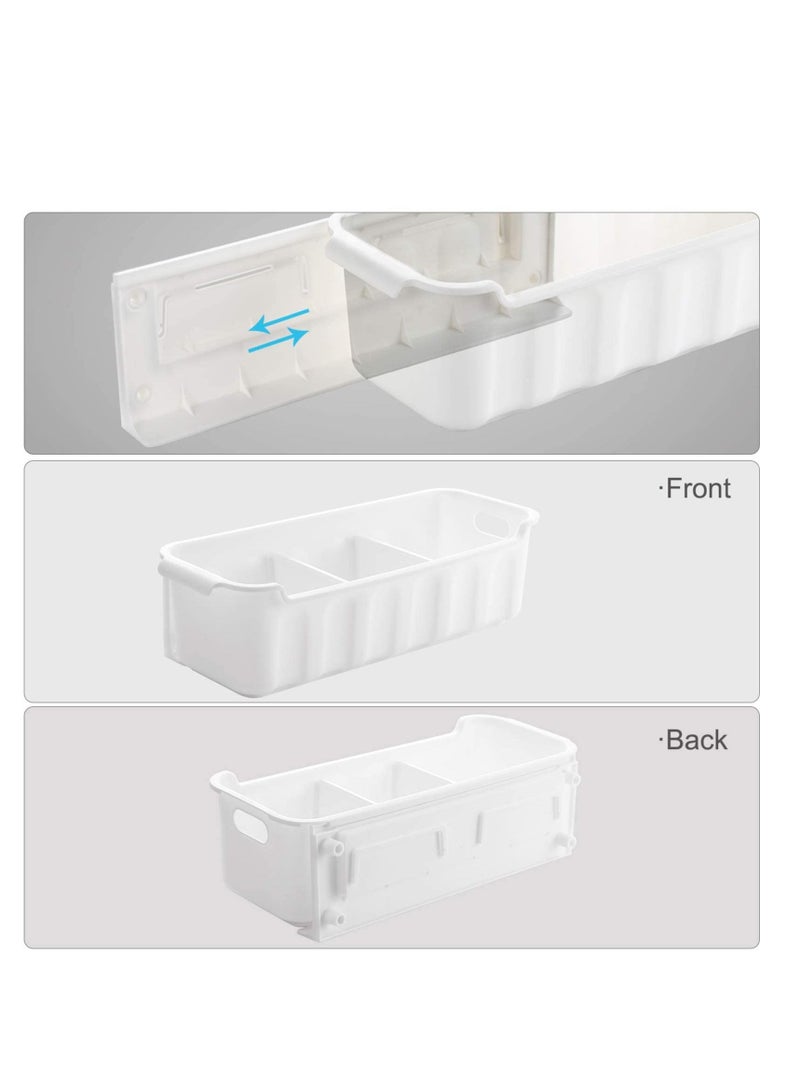 SYOSI Under Sink Organizers and Storage 2 PCS - Pull Out Cabinet Organizer Spice Rack - Wall Mount Storage Drawers Bathroom Organization Storage Basket - Image 5