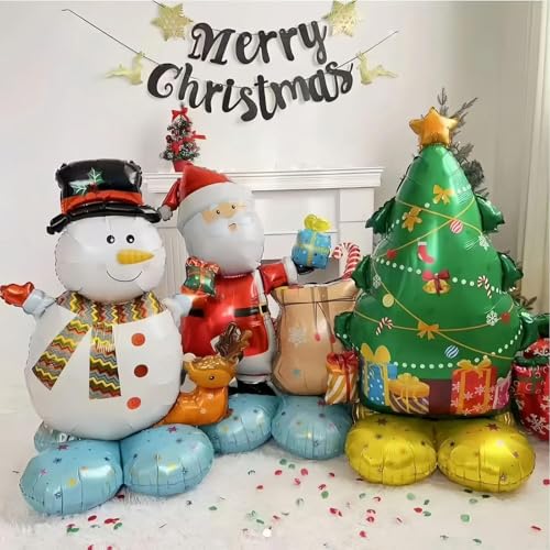 TOYXE Large 48" Inch Giant Christmas Tree Balloon, Self Standing Foil Balloon, Christmas Party Decorations, Birthday Party Supplies, Festive Holiday Celebration, 1Pc - Image 5
