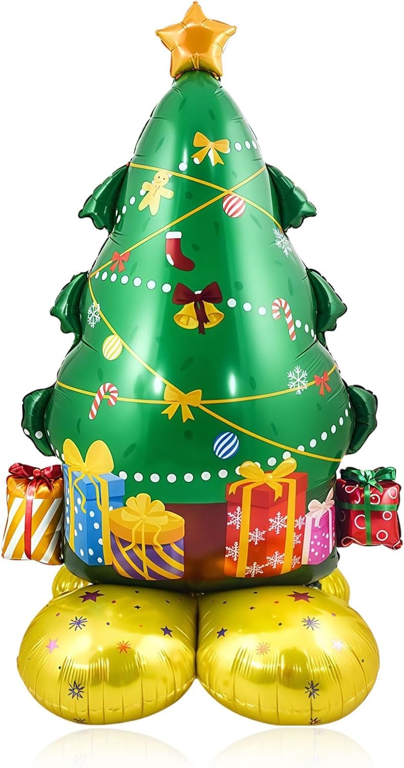 TOYXE Large 48" Inch Giant Christmas Tree Balloon, Self Standing Foil Balloon, Christmas Party Decorations, Birthday Party Supplies, Festive Holiday Celebration, 1Pc - Image 4