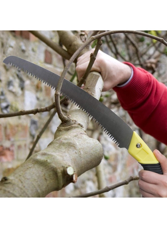 Baek Ma RY-350 Korean Professional Pruning Curved Saw – Heavy Duty Garden & Lawn Hand Saw Without Sheath | Sharp Tree Branch Cutter - Image 1