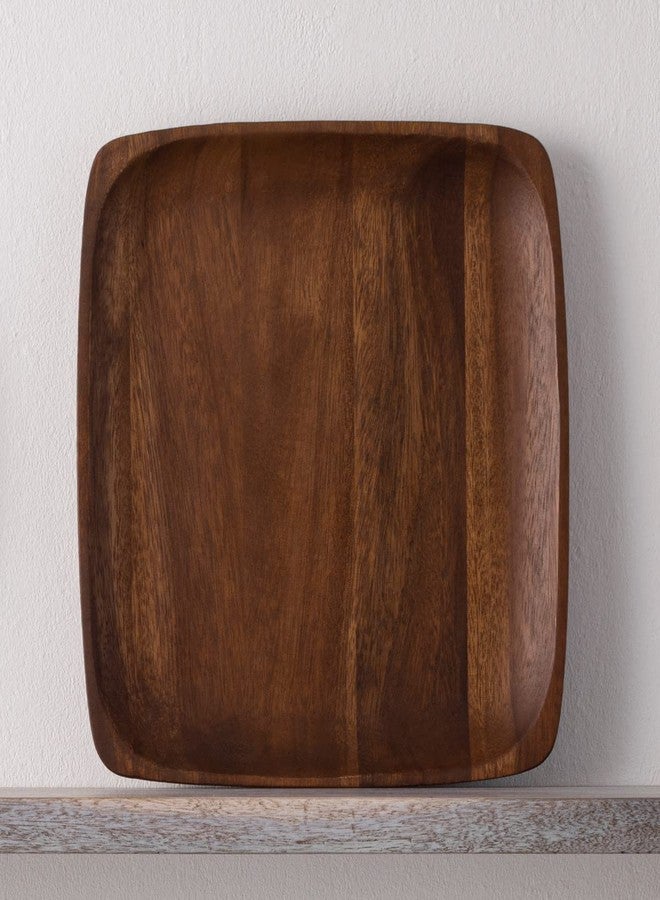 Noritake Kona Wood 12-Inch Square Plate Brown - Image 2