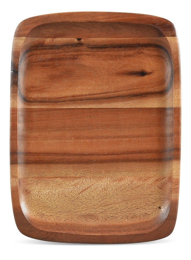 Noritake Kona Wood 12-Inch Square Plate Brown - Image 1