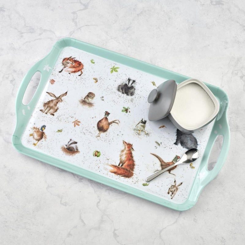 Pimpernel Wrendale Designs Collection Large Handled Tray  Serving Tray for Lunch Coffee or Breakfast  Made of Melamine for Indoor and Outdoor use  Measures 189 x 116  Dishwasher Safe - Image 4