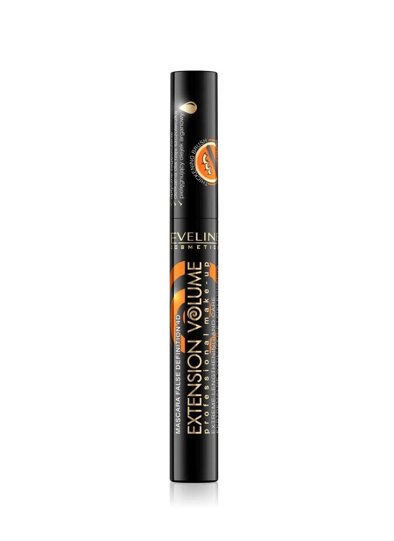 Eveline Make Up Mascara Extension Volume Length And Thickening, Black 