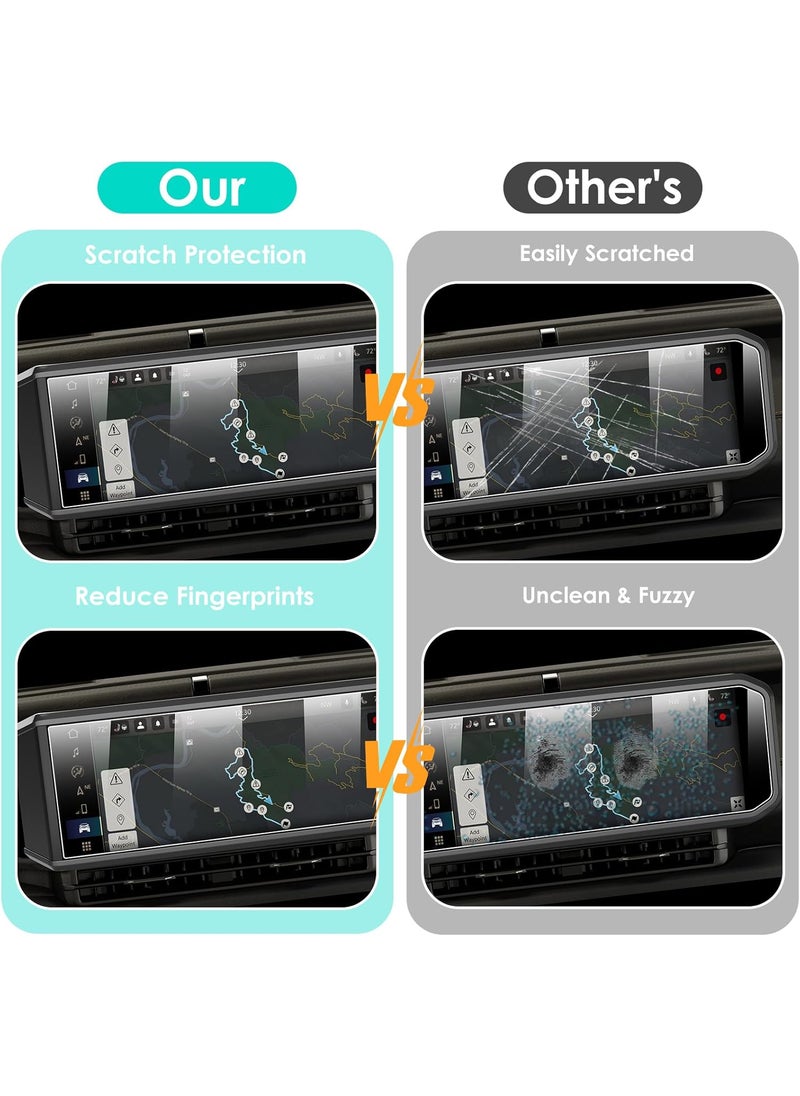 Simpeak Simpeak 2Pack 9H Screen Protector Compatible with Jeep Wrangler JL 2025 2024 123Inch Touchscreen Accessories AntiScratch Sensitive Touch  - Image 5