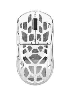 UCHUANG Wireless Gaming Mouse ,Tri-Mode PC Gaming Mice 2.4G/Bluetooth/Wired,Noiseless Mouse RGB Backlit,Transparent Shell, Multimedia Side Keys,5-Speed DPI (1200-3600),for Win/MAC,White  - Image 1