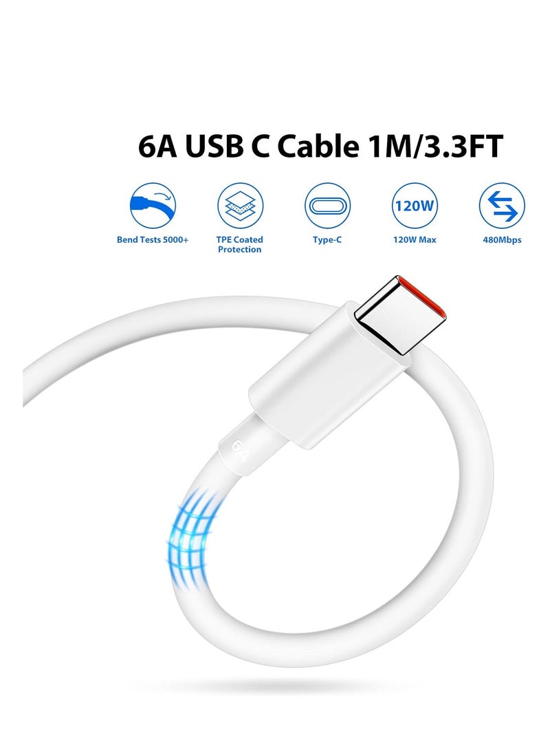 67W USB Plug Turbo Charger for Xiaomi, Fast Charger Plug with USB C Turbo Charging Cable,Charger Adapter for Redmi Note 14/13/12/11/10 Pro/Mi 14/13T/12X/11T/Pad 7/7 Pro/Pad 6/POCO X7/X6/X5