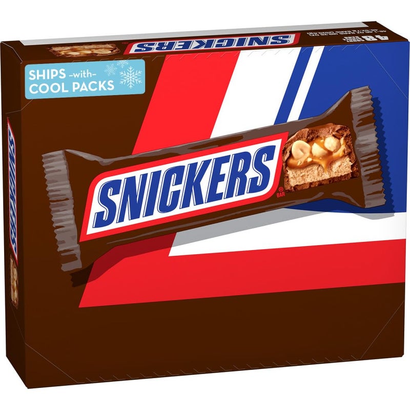 SNICKERS Full Size Bulk Milk Chocolate Candy Bars 186 oz Bar 48 ct Box - Image 3