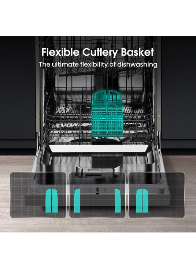 Hisense Renewed - 15 Place Free Standing Dishwasher 220 kW HS623E90G Silver - Image 5