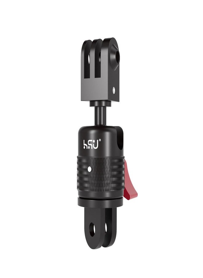 HSU 360 Degree Rotation Camera Mount, Aluminum Vertical Bracket Tripod Adapter Compatible with GoPro Hero 12/11/10/9/8/7/6/5 AKASO Campark DJI Osmo Action 4/3 and Other Action Cameras - Image 1
