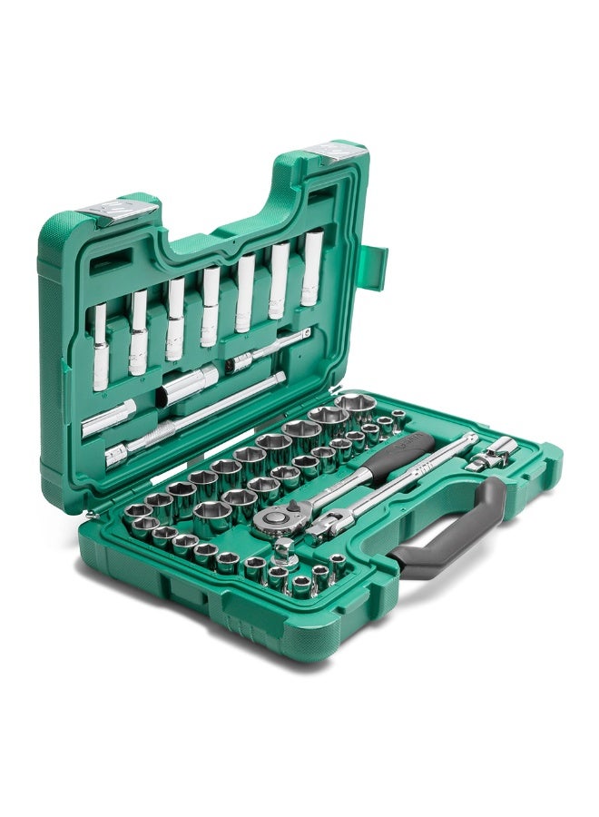 SATA GL09006 46-Piece 1/2" Drive 6 Point Metric/SAE Socket Set - Image 2