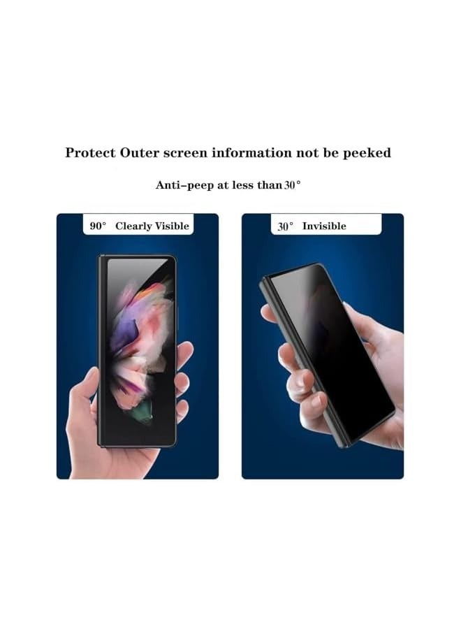 PROMASS Galaxy Z Fold 6 Privacy Screen Protector Anti-Peeping Nano Soft Film Outer Screen + Inner Screen Anti-Peeping Soft Film Anti-Peeping protective Film - Image 5