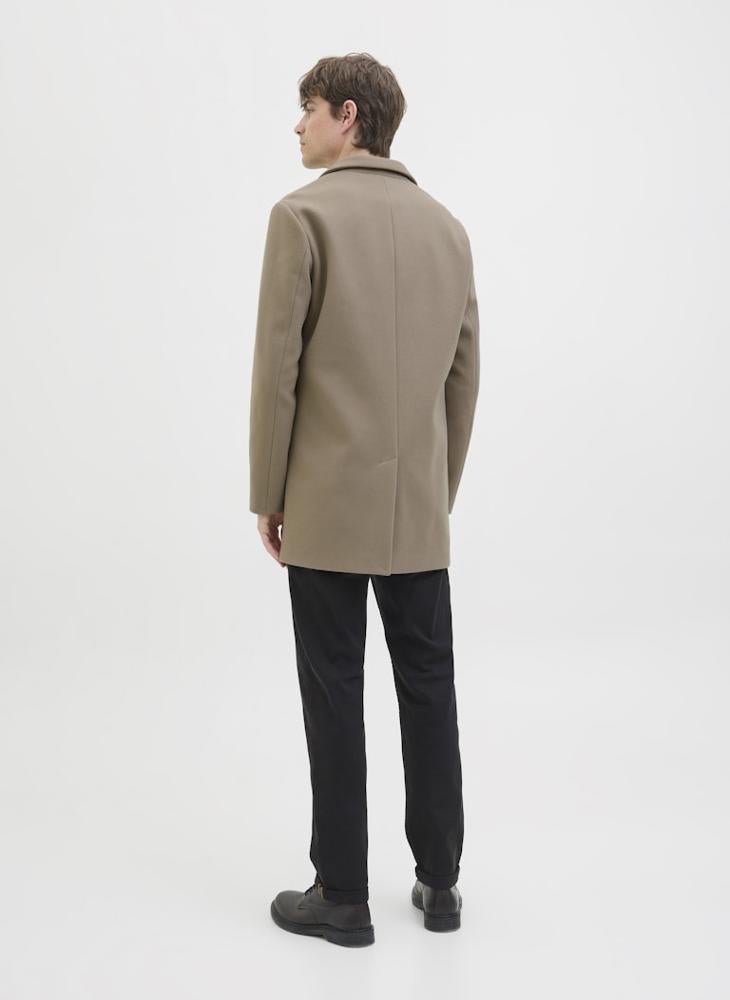 JJ Rebel Casual Button Detail Coat - Image 2