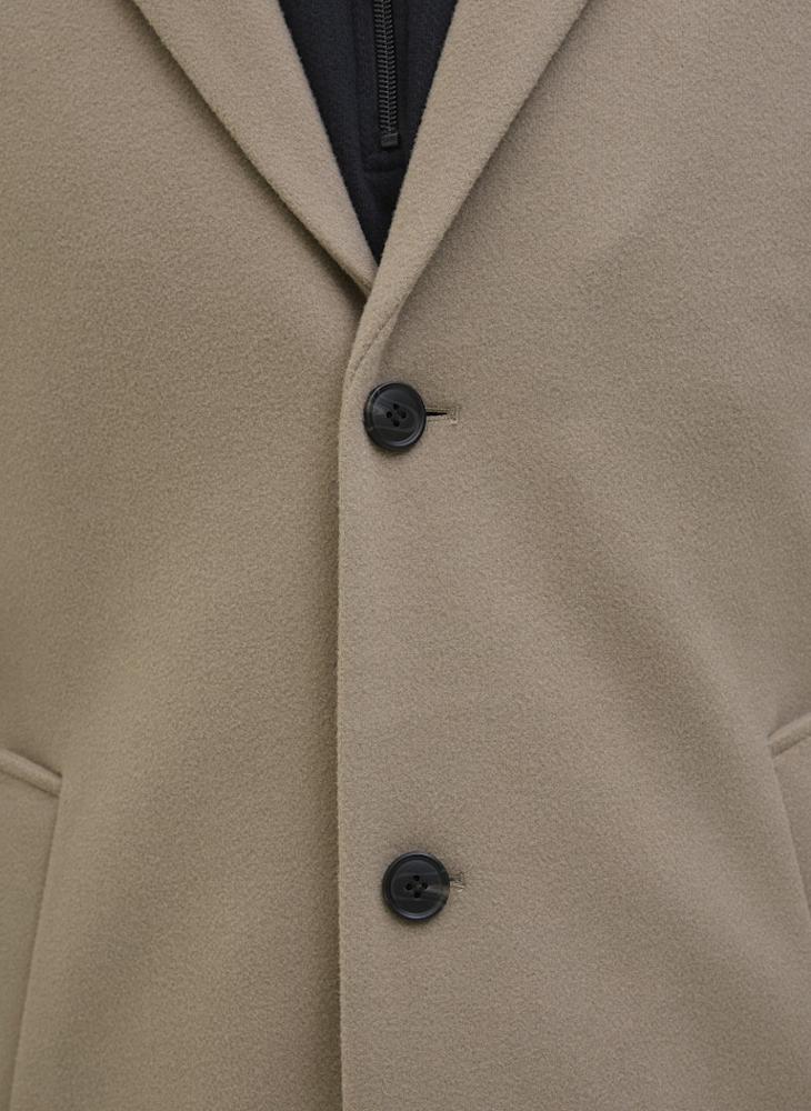 JJ Rebel Casual Button Detail Coat - Image 3