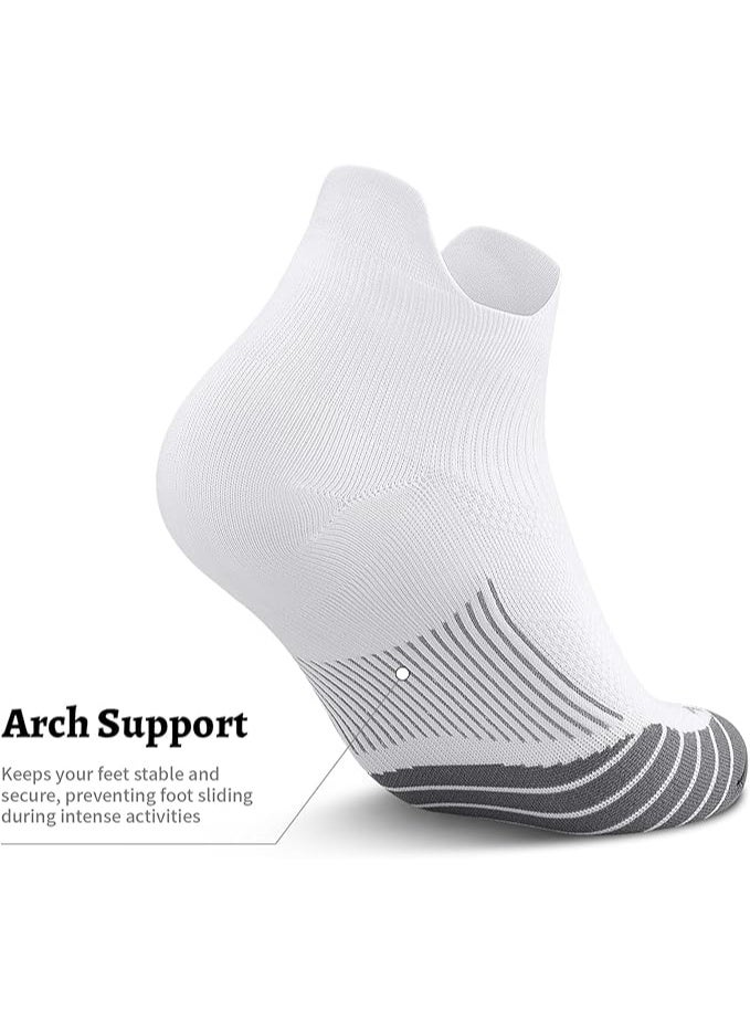 PAPLUS Ankle Compression Sock for Men and Women 2/4/6 Pairs, Low Cut Compression Running Sock with Ankle Support - Image 4