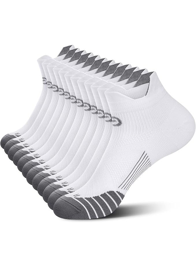 PAPLUS Ankle Compression Sock for Men and Women 2/4/6 Pairs, Low Cut Compression Running Sock with Ankle Support - Image 1