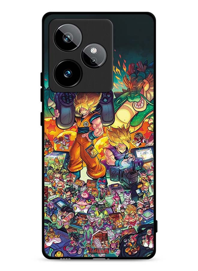 Tolwak Realme GT 7 5G Protective Case Cover Gamer Art Doodles