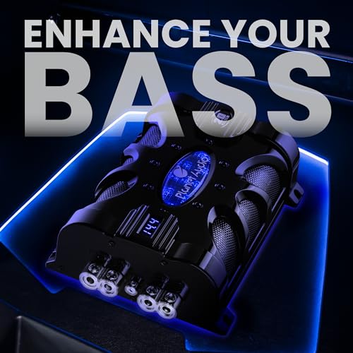 Planet Audio PC20F Car Capacitor - 20 Farad, Energy Storage, Enhance Bass from Stereo, Warning Tones, LED Voltage Meter - Image 2
