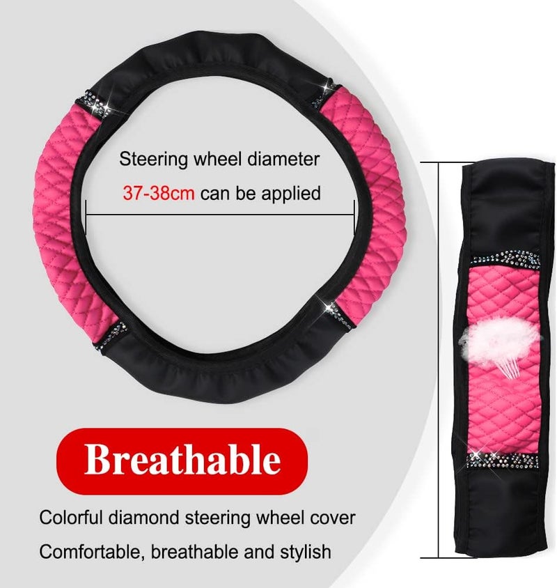 Middrivr Bling Soft Leather Steering Wheel Cover - Image 2