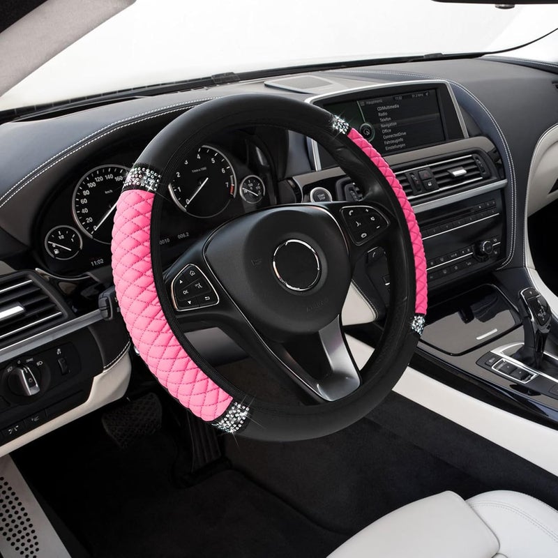 Middrivr Bling Soft Leather Steering Wheel Cover - Image 1