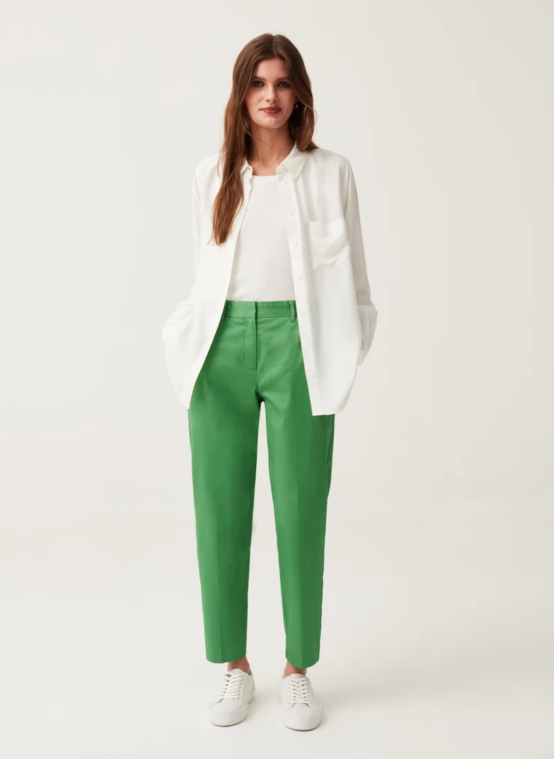 او في اس Ovs Stretch Cotton Chinos