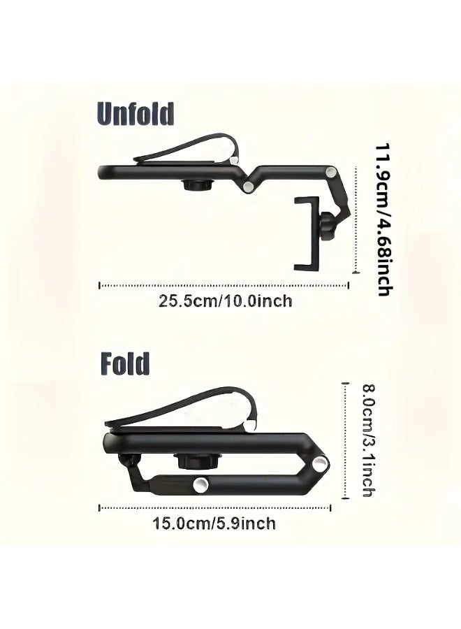 Rotatable car phone holder, suitable for sun visor – Foldable dashboard and sun visor installation, universal adjustable spring clip holder, suitable for all - Image 4
