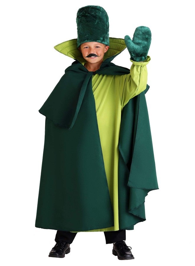 Fun Costumes Boys Gatekeeper Halloween Costume | Kids Munchkin Green Guard Outfit with Tunic, Cape, Hat, and Gloves for Dress-Up Large - Image 1