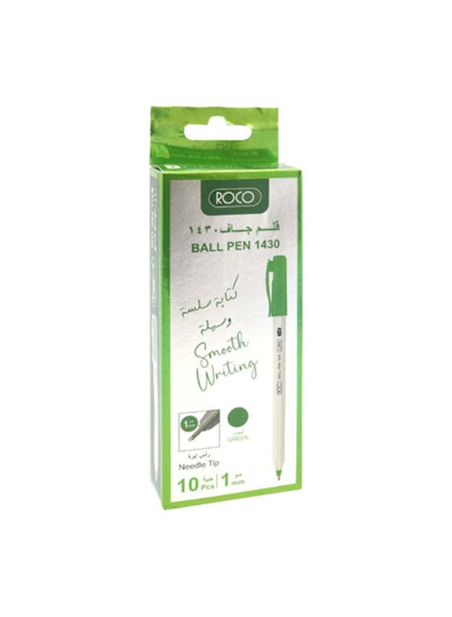 ROCO 1430 Dry Ink Pen Green 10 pcs - Image 2