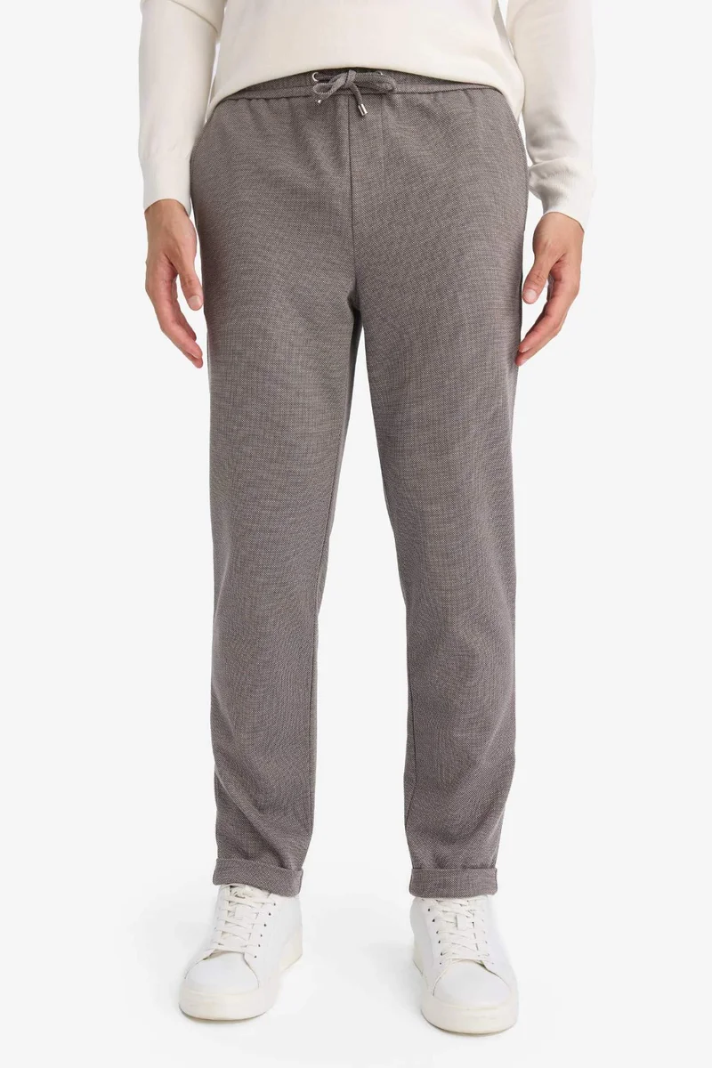 Defacto  Tailored Fit Double Hem Trousers for Men | Best Price UAE
