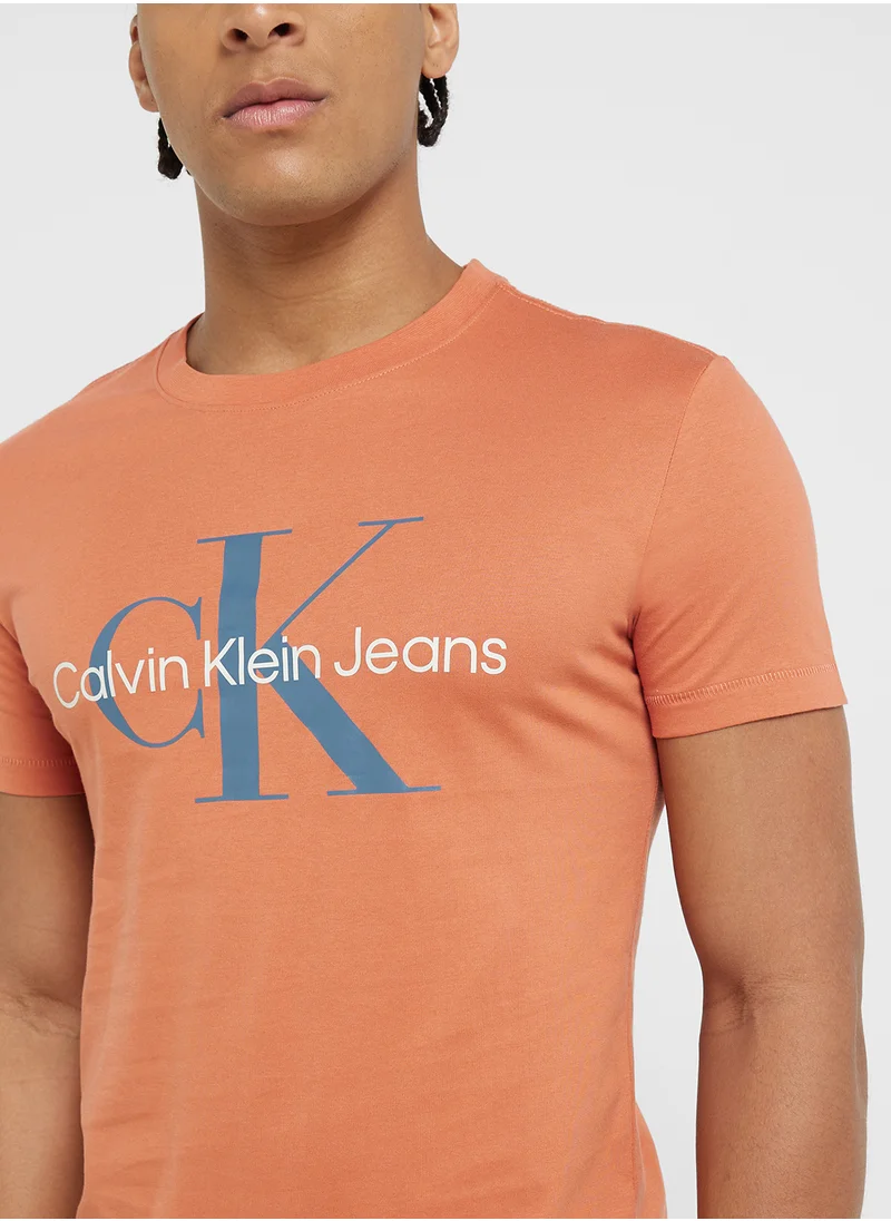 كالفن كلاين جينز Logo Crew Neck T-Shirt