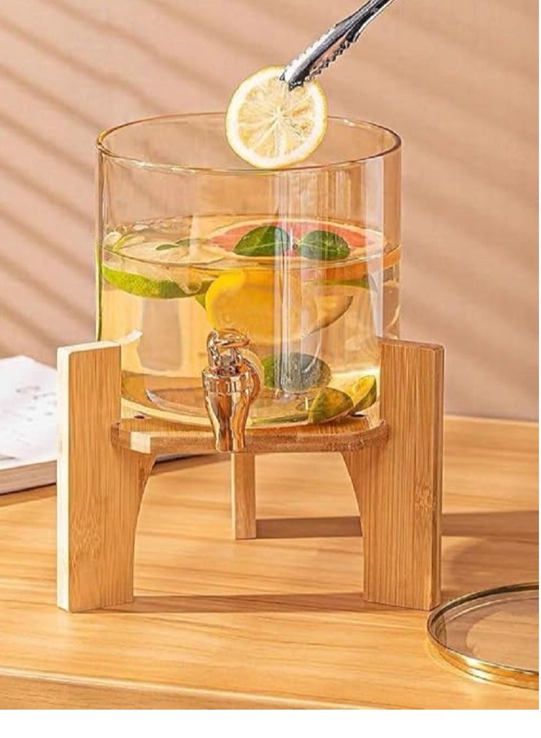 2.6 L Thermal Glass Beverage Dispenser with Tap - Stylish, functional, and ideal for both hot and cold beverages. - Image 4
