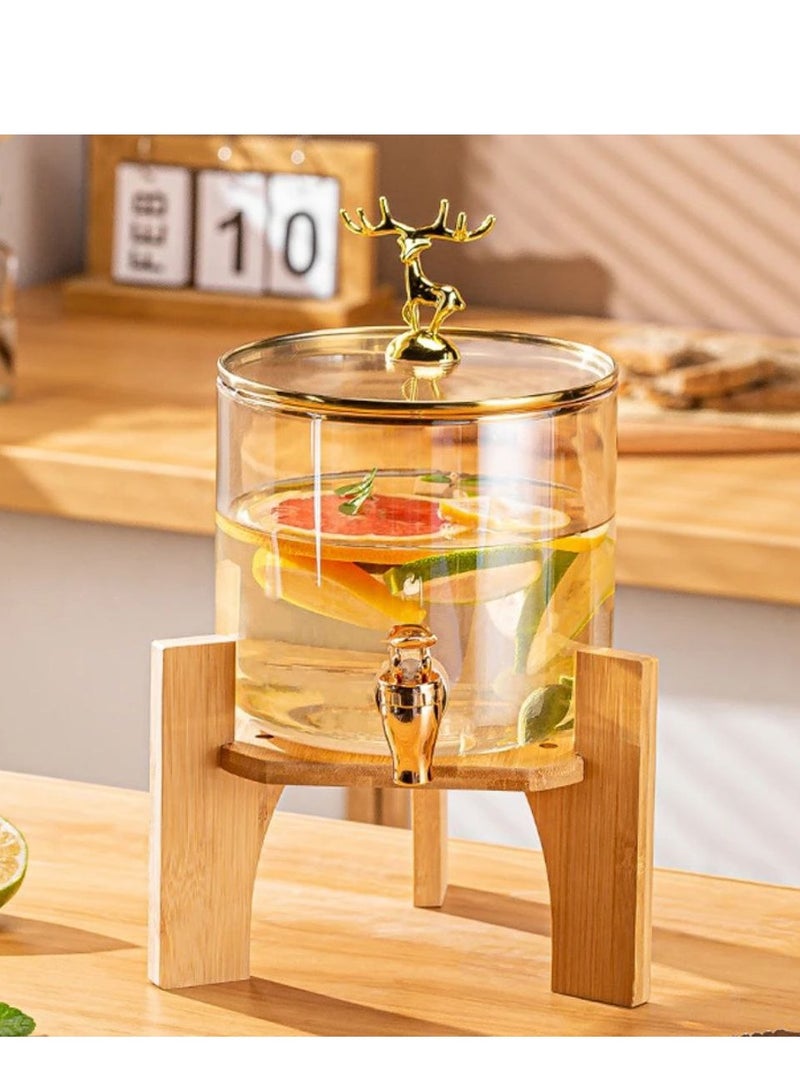 2.6 L Thermal Glass Beverage Dispenser with Tap - Stylish, functional, and ideal for both hot and cold beverages. - Image 3