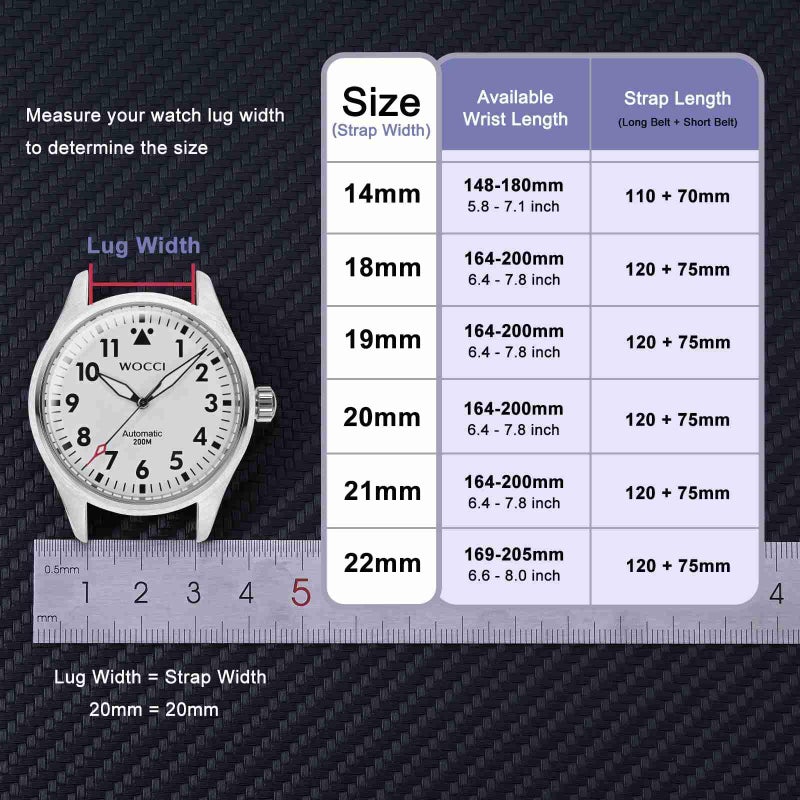 WOCCI 22mm Watch Band, Italian Leather, Embossed Alligator Grain, Gold Buckle (White) - Image 4