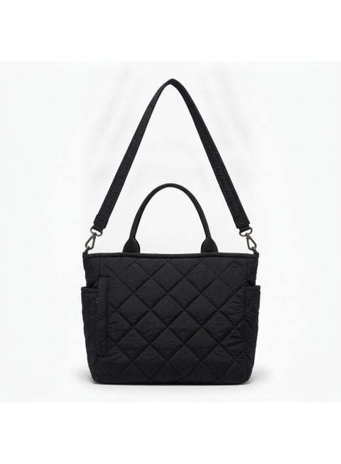 Tote Bag Canvas Waterproof-Crossbody & Shoulder Bag Multi Pockets & Functional Bag - Perfect For Shopping, Travel, Work,College, Students & Everyday Use.
