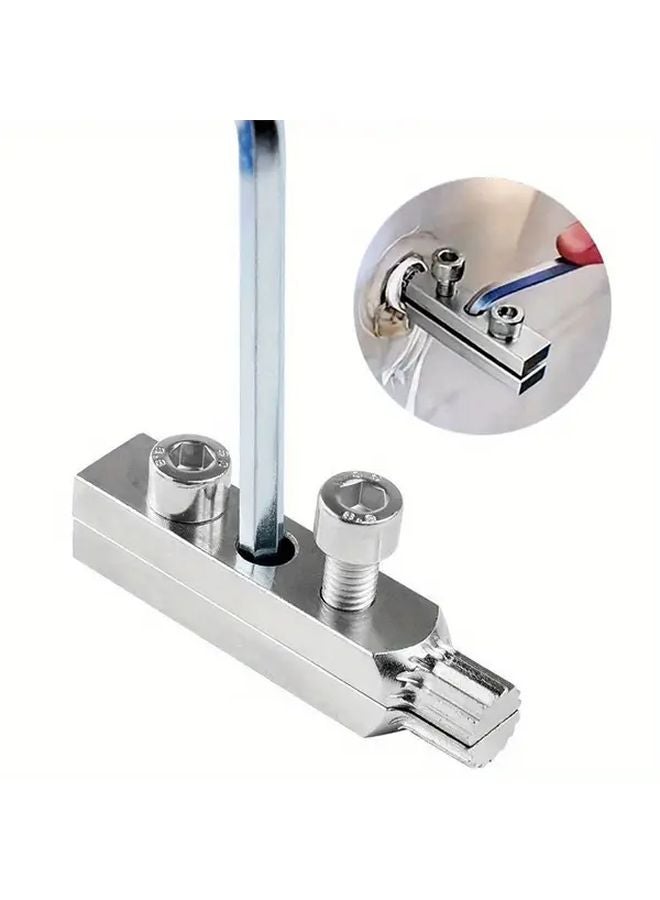 1 Set Silvery Broken Wire Extractor Tap Heavy Duty Manual Plumbing Tool - Image 3