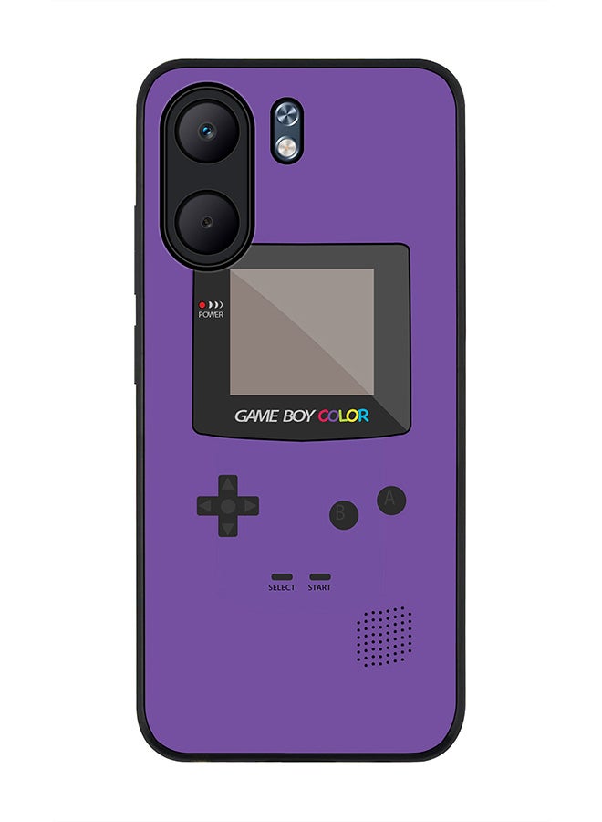 Stylizedd For Oppo A5x 5G / A5x 4G Case,Slim fit Camera Protection, Shockproof Thin Phone cover  - Gameboy Color - Purple