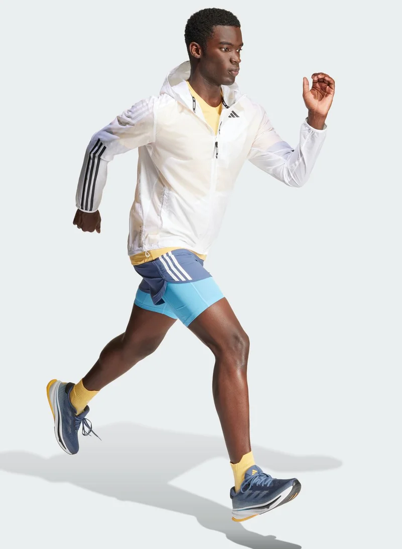 Adidas 2In1 Own The Run 3 Stripes Shorts