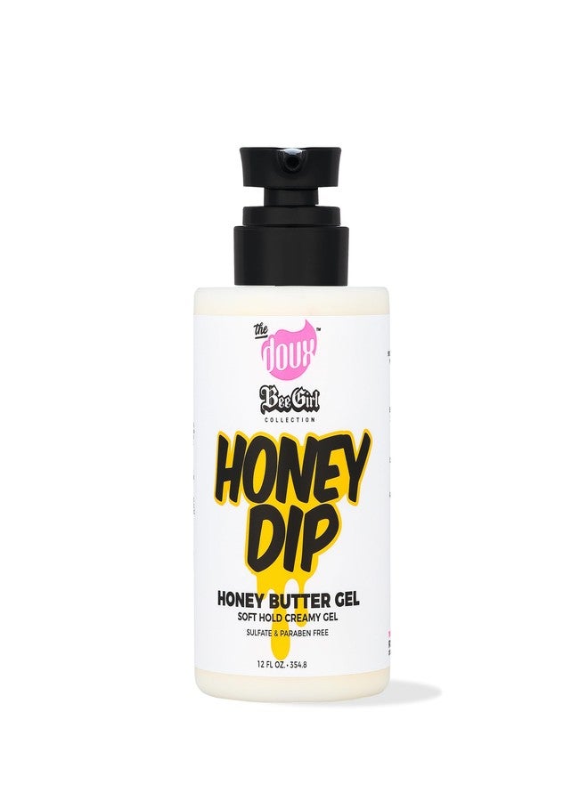 THE DOUX Bee Girls Honey Dip Honey Butter Gel for Curly Hair - Moisturizing Gel with Strong Hold, Shine & Frizz Control For Styling - Curl Product for Women & Men, Styling for Natural, Coily & Wavy Hair, 12oz - Image 1