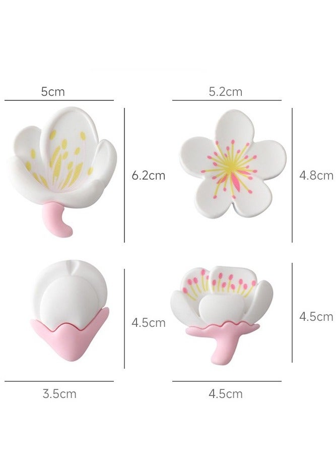 12 Pieces Flower Refrigerator Magnet Set, PVC Soft Rubber Flower Magnets, 3D Whiteboard Magnets for Office, Home, and Kitchen Decoration  - Image 4