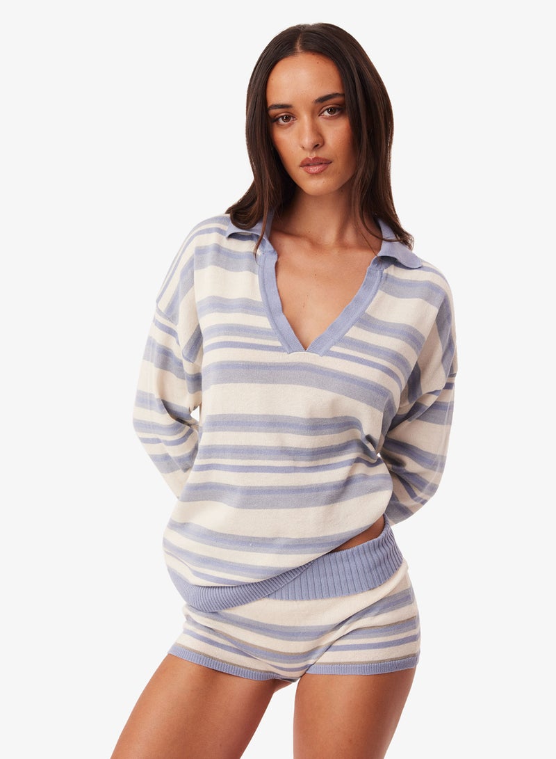 SNDYS Nada Knit Striped Shorts - Image 5