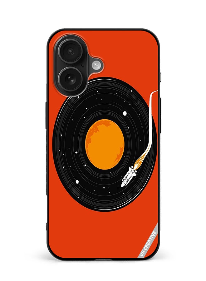 Protective Case Cover For Apple iPhone 16 Music Design Multicolour