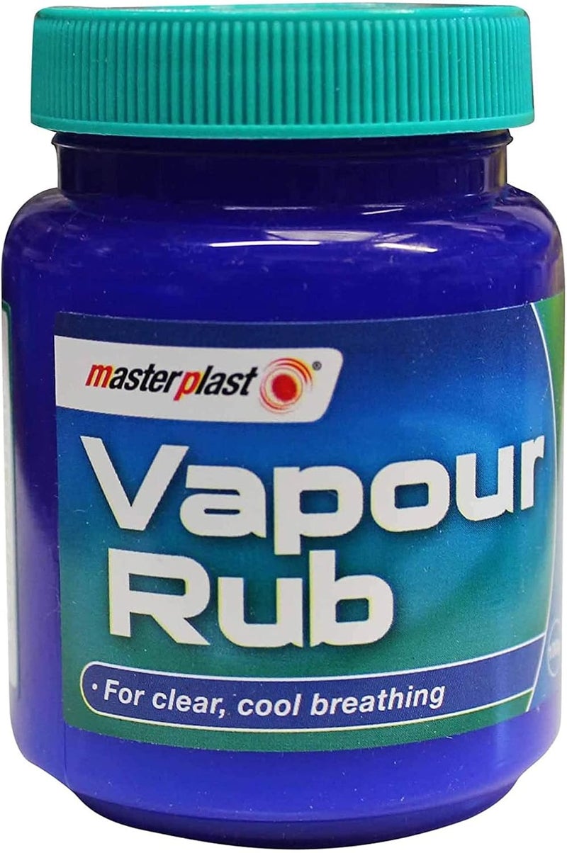 Masterplast Menthol Vapour Rub Congestion Relief for Chest Throat Back Rub Eucalyptus 100g Tub - Image 1