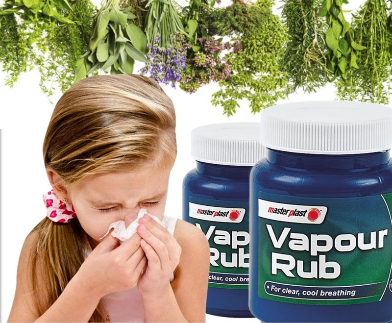 Masterplast Menthol Vapour Rub Congestion Relief for Chest Throat Back Rub Eucalyptus 100g Tub - Image 5