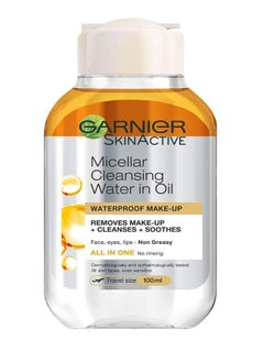 Garnier Micellar Cleansing Water In Oil with Argan Oil For Waterproof Make-up 100ml  - Image 1