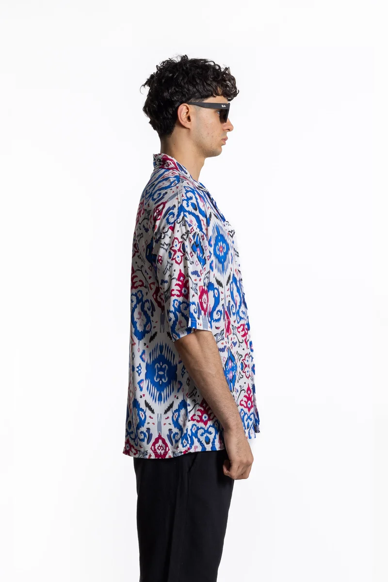 SHAPES LIGHTWEIGHT ABSTRACT PRINT SHIRT