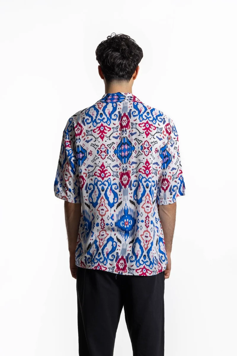 SHAPES LIGHTWEIGHT ABSTRACT PRINT SHIRT