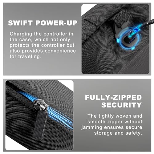BSUZUN Complete Component Pack for Xbox Elite Controller Series 2 - Accessories Includes 1 Controller Carrying Case, 1 Charging Dock, 4 Thumbsticks, 4 Paddles, 1 Adjustment Tool and 1 Charging Cable(RED) - Image 4