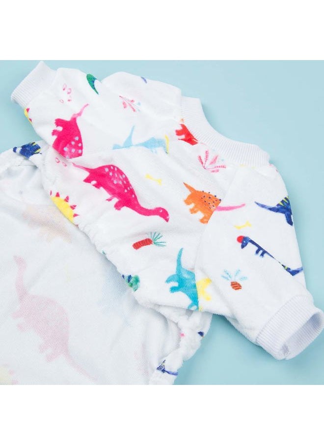 CuteBone - Dog Christmas Pajamas Puppy Onesies Small Dogs Soft Pjs Coat Cat Apparel Comfy Pet Clothes Outfit Doggie Bodysuit PJD02 - Image 1